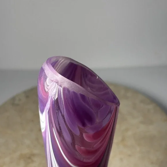 Purple Dorotheenhütte Wolfach Vintage Unikat Reine Handarbeit Glass Vase Germany